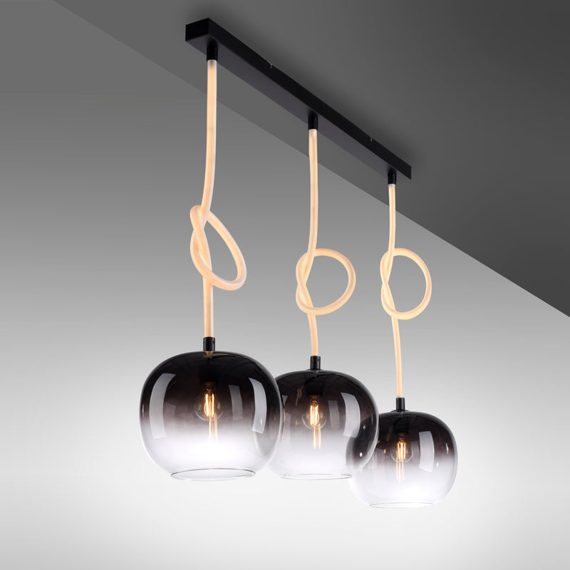 Lustra Paul Neuhaus LUMA 3xE27/LED Negru