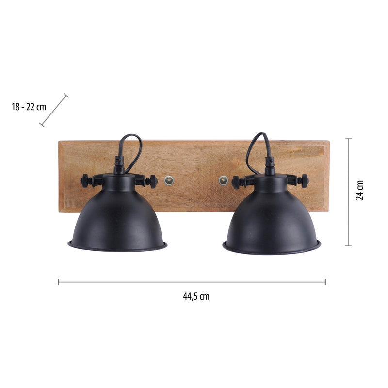 Plafoniera Paul Neuhaus SAMIA 2xE14 Negru