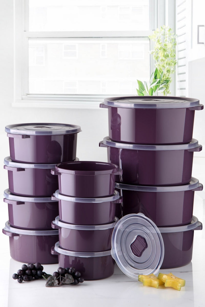 Set Cutii pentru Depozitare (10 Bucati) Asi Home SILPUR12-512 Plastic 22X22X9.5 cm