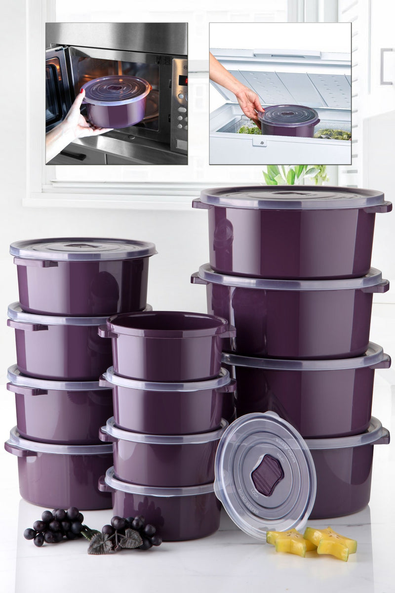 Set Cutii pentru Depozitare (10 Bucati) Asi Home SILPUR12-512 Plastic 22X22X9.5 cm