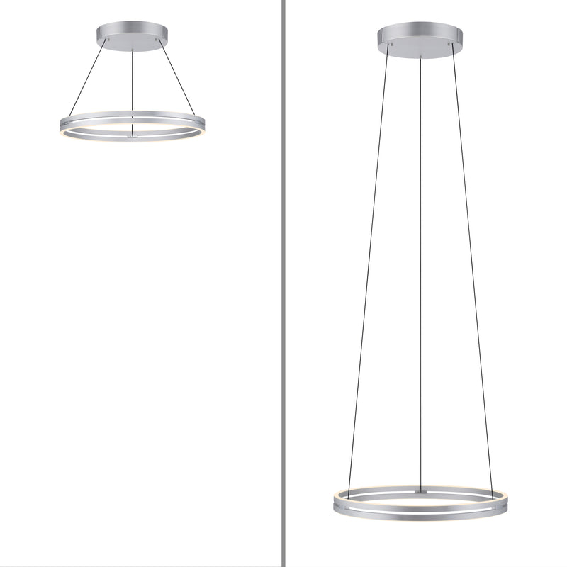 Lustra Paul Neuhaus PUREE-LOOP 2xLED Aluminiu