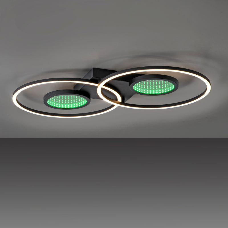 Plafoniera Paul Neuhaus TUNEL 4xLED Negru
