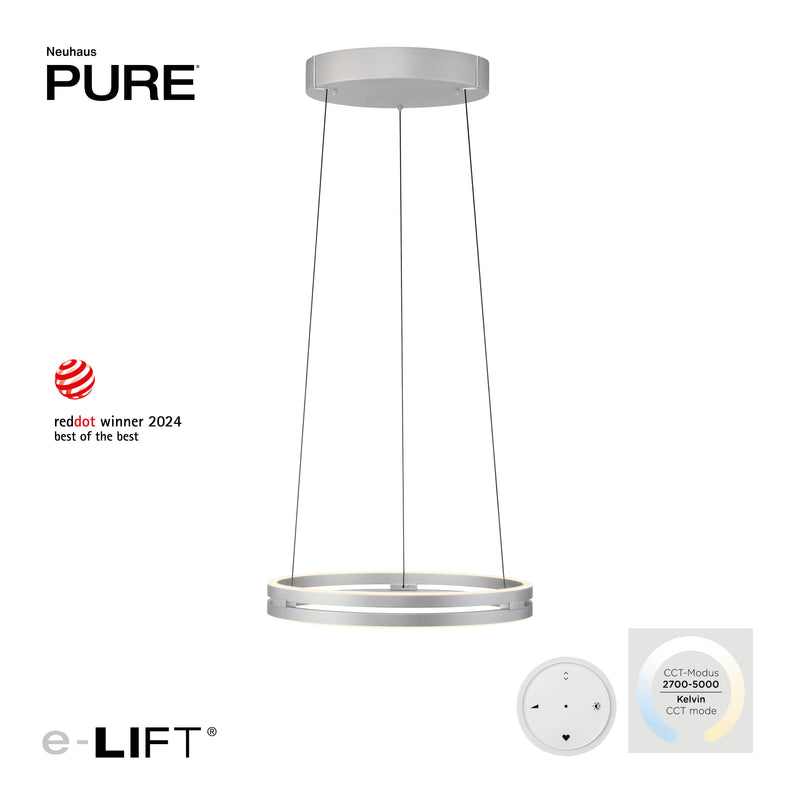 Lustra Paul Neuhaus PURE E-LOOP 2xLED Aluminiu