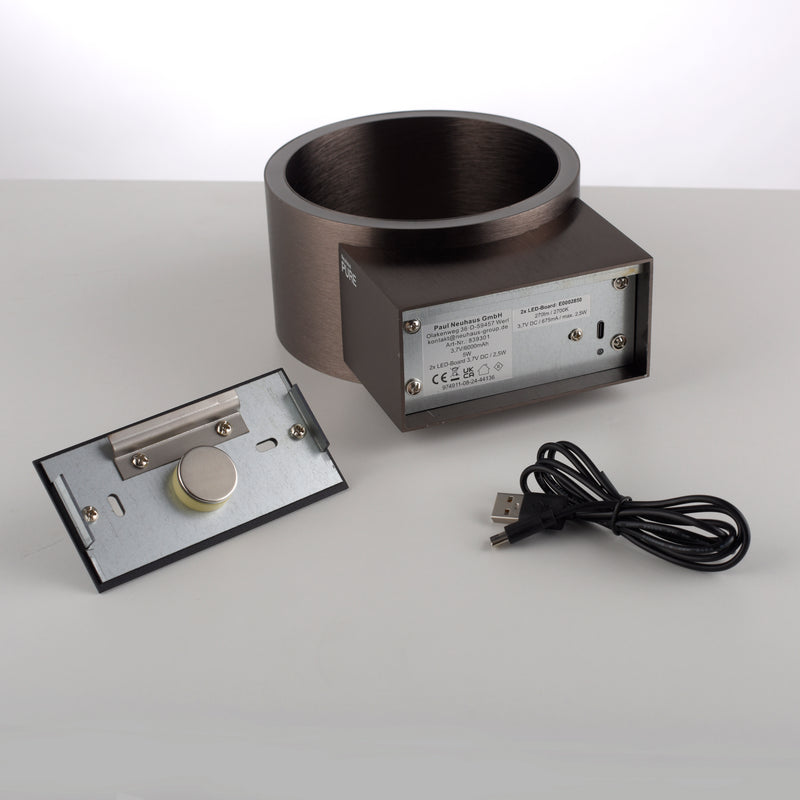 Aplica Paul Neuhaus PURE CLIPSE 2xLED Bronz Metalic