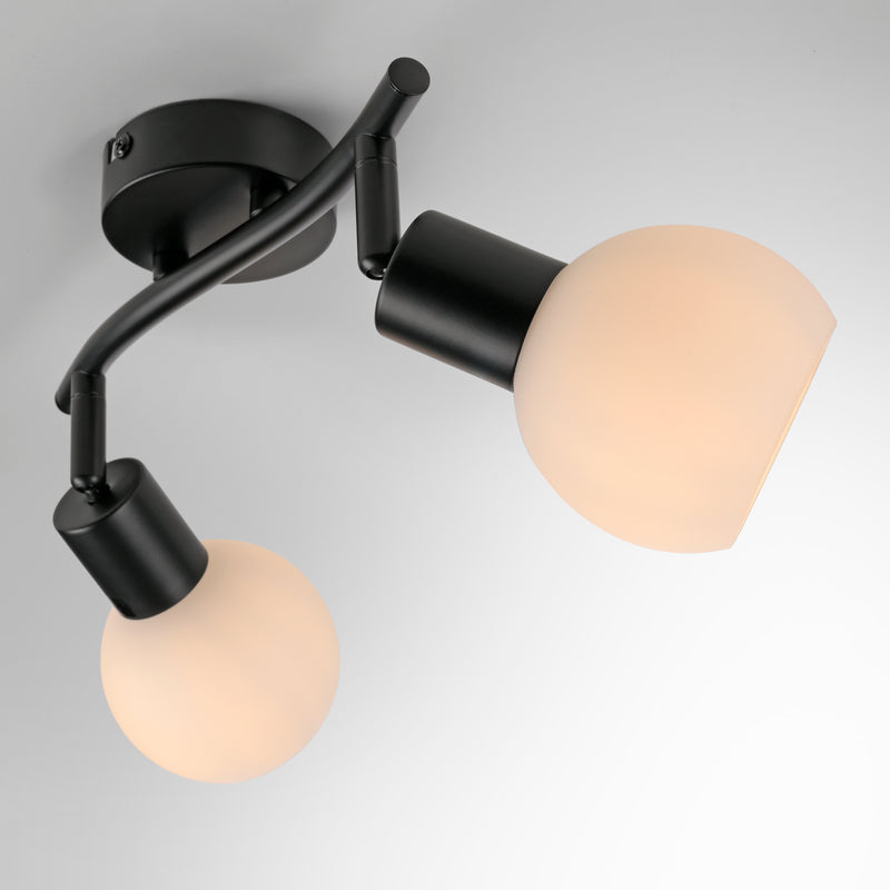 Plafoniera Paul Neuhaus LOKI 2xE14 Negru