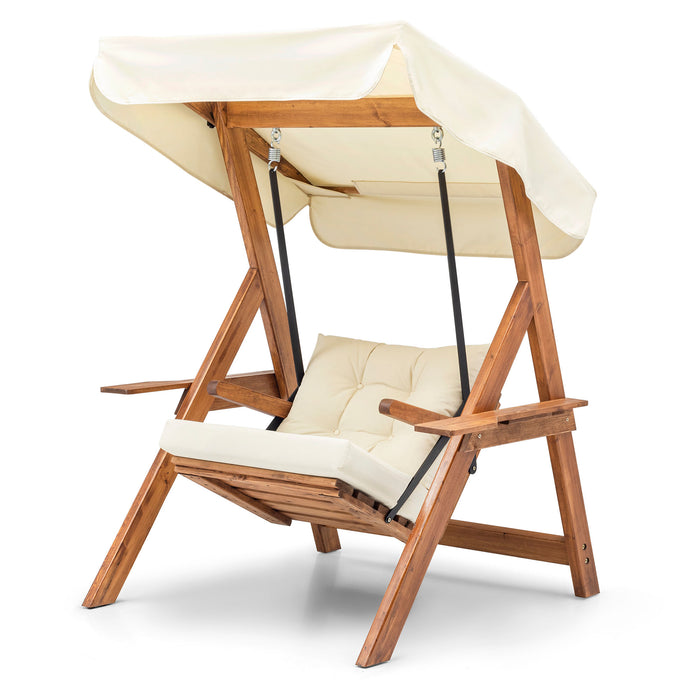 Leagan / Balansoar Single pentru Terasa / Gradina Asi Home Galata Swing S1 - Crema