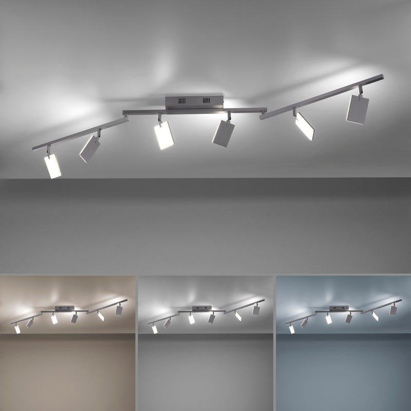 Plafoniera Paul Neuhaus PURE-MIRA 6xLED Aluminiu