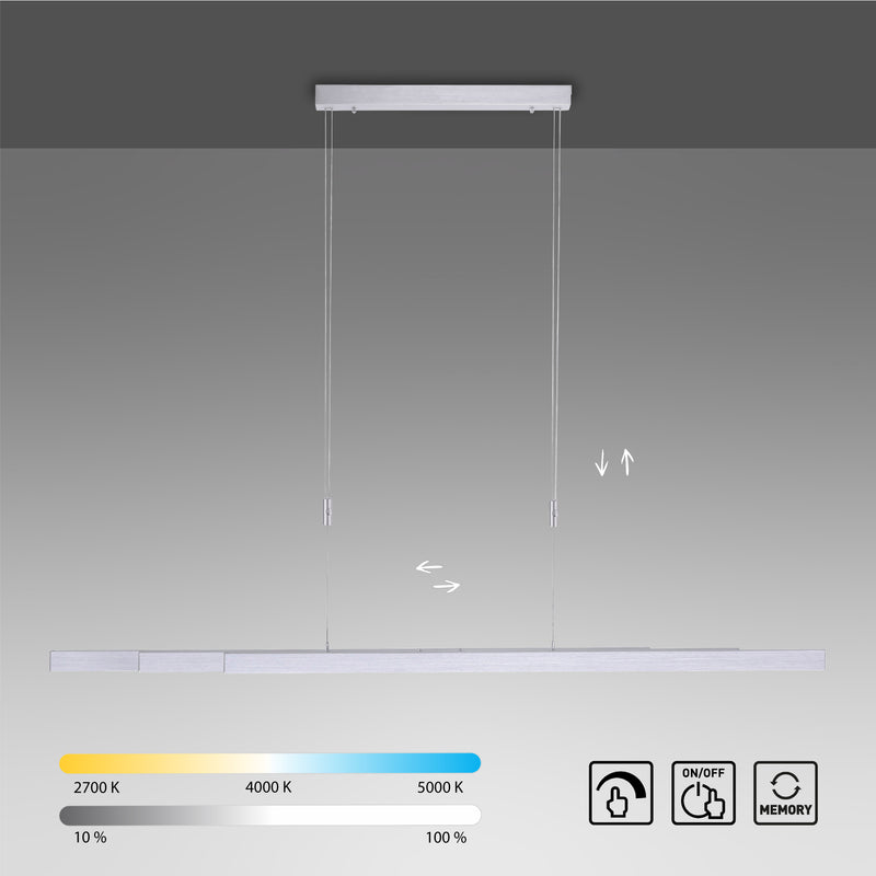 Lustra Paul Neuhaus ADRIANA 3xLED Aluminiu