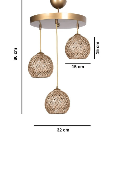 Lustra Asi Home HM199 Metal 32X32X80 cm