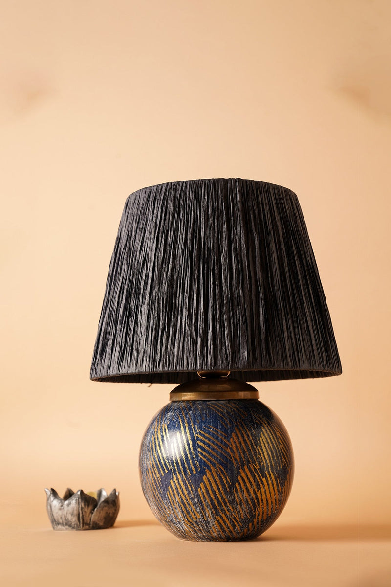 Veioză Asi Home Yl529, Albastru, 33x44 cm