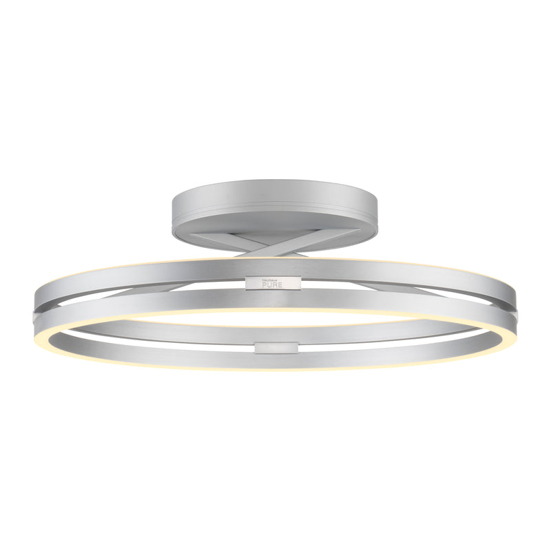 Plafoniera Paul Neuhaus PURE LOOP 2xLED Aluminiu