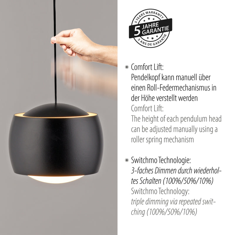 Lustra Paul Neuhaus BALLINI 3xLED Negru