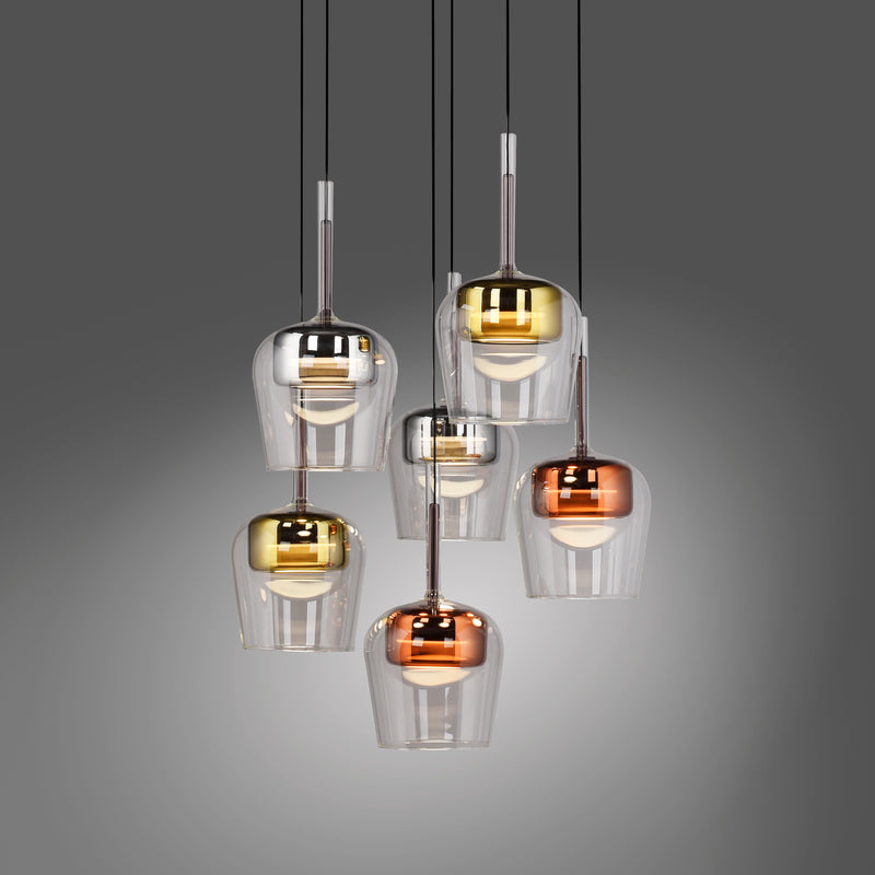 Lustra Paul Neuhaus Q-KON 6xLED Multicolor