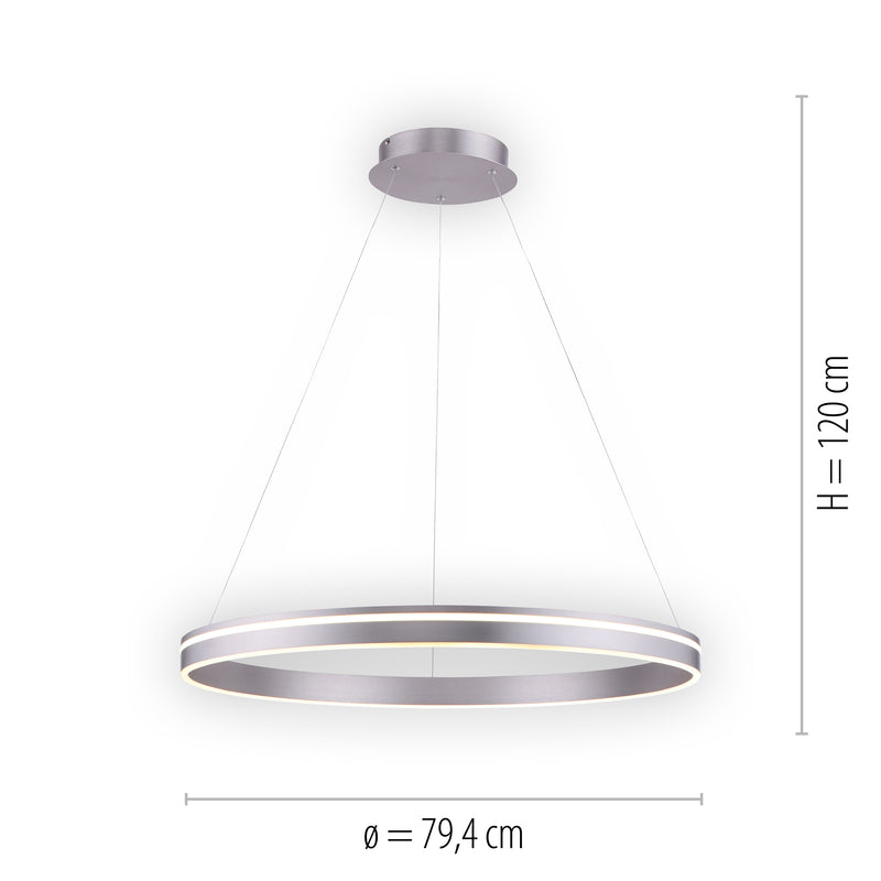 Lustra Paul Neuhaus Q-VITO LED Argintiu