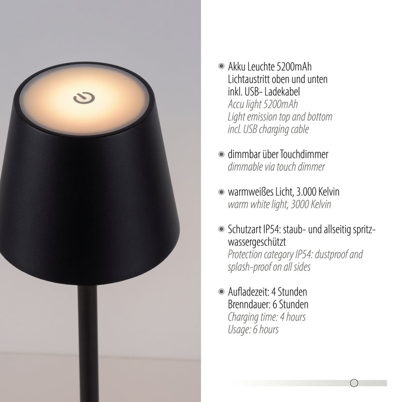 Veioza Zuma Line EURIA LED Negru