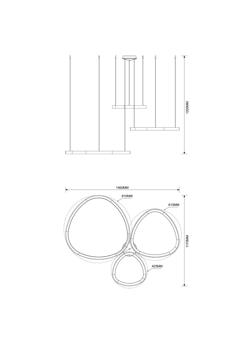 Lustra Zuma Line LIRIA LED Auriu