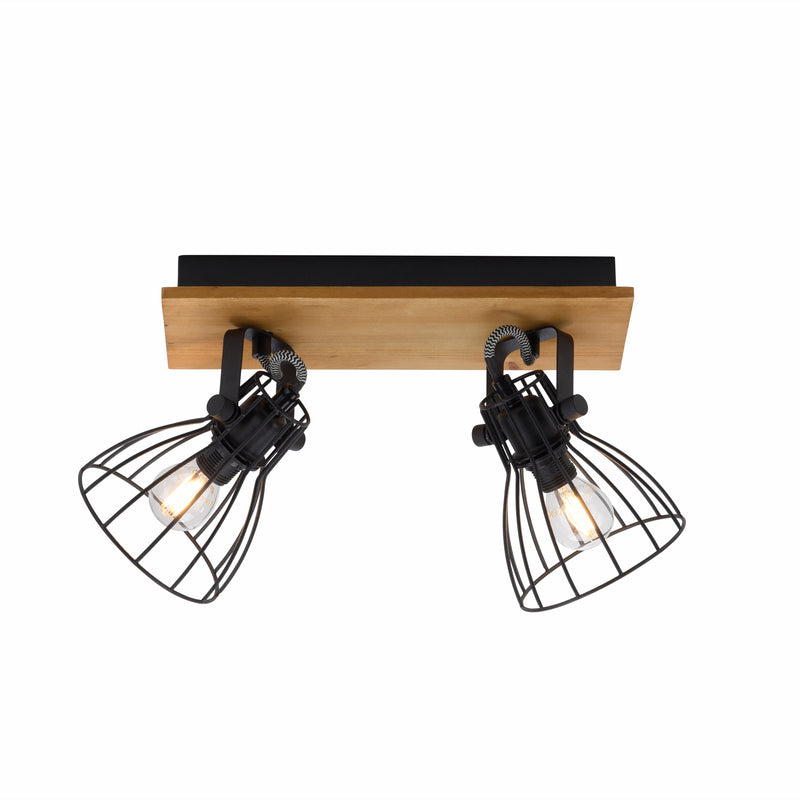 Plafoniera Paul Neuhaus TARO 2xE14 Negru