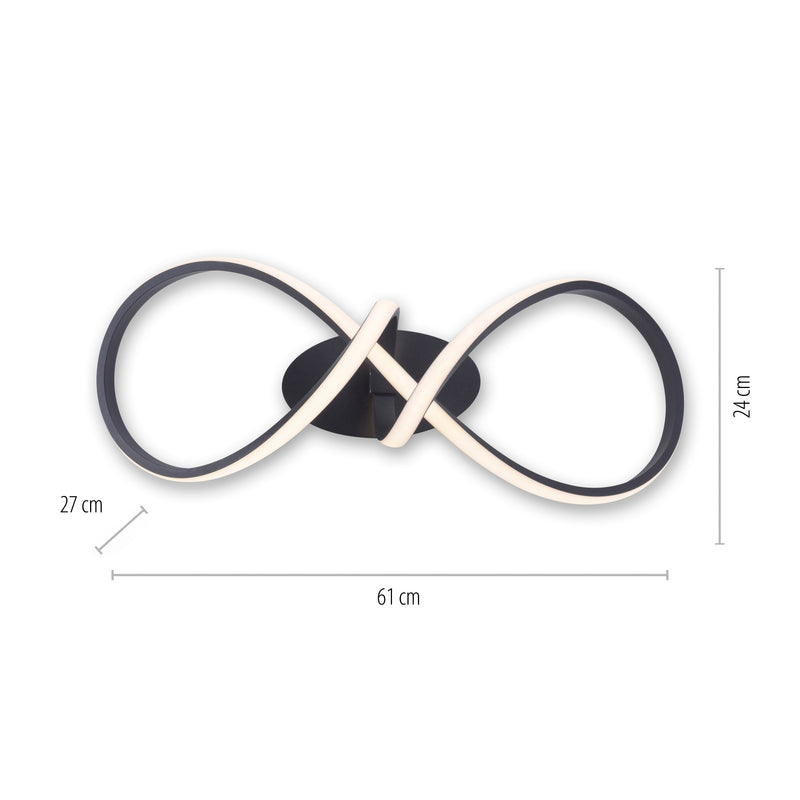 Plafoniera Paul Neuhaus MARIA LED Negru