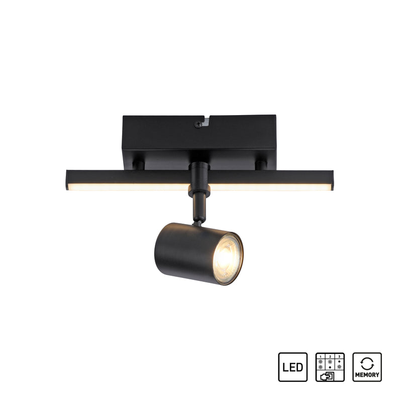 Plafoniera Paul Neuhaus BARIK 2xGU10 Negru
