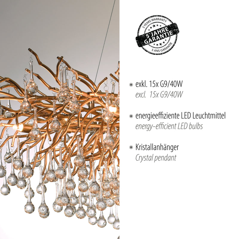 Lustra Paul Neuhaus ICICLE 15xG9 Alama Antic