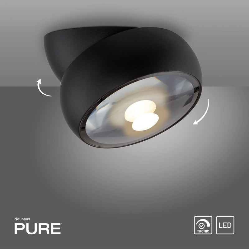 Plafoniera Paul Neuhaus PURE MOVE LED Negru