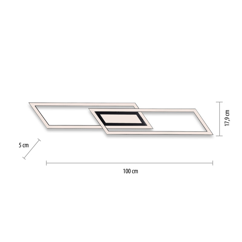 Plafoniera Zuma Line ASMIN LED Negru