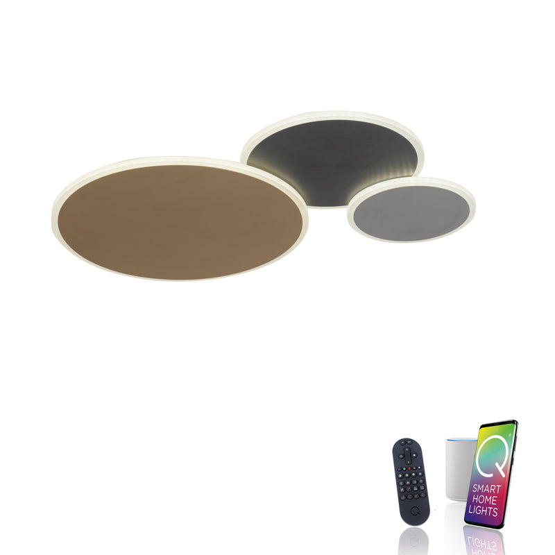 Plafoniera Paul Neuhaus Q-PIATO 3xLED Multicolor