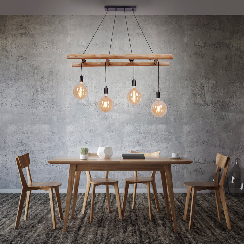 Lustra Paul Neuhaus EDGAR 4xE27 Negru