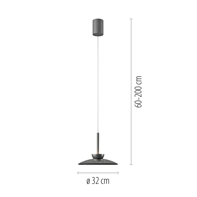 Lustra Paul Neuhaus PURE MOON 2xLED Gri