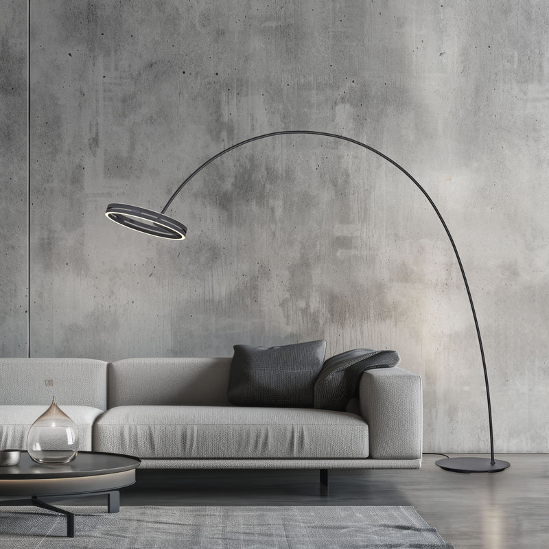 Lampadar Paul Neuhaus PURE LOOP-BOW 2xLED Negru