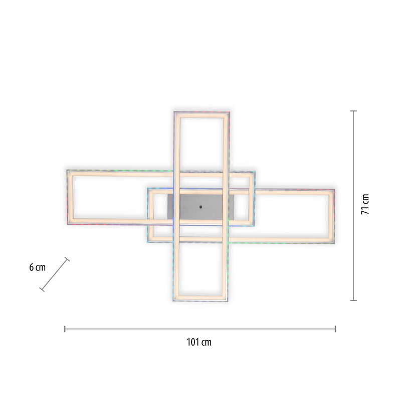 Plafoniera Paul Neuhaus FELIX60 2xLED Argintiu
