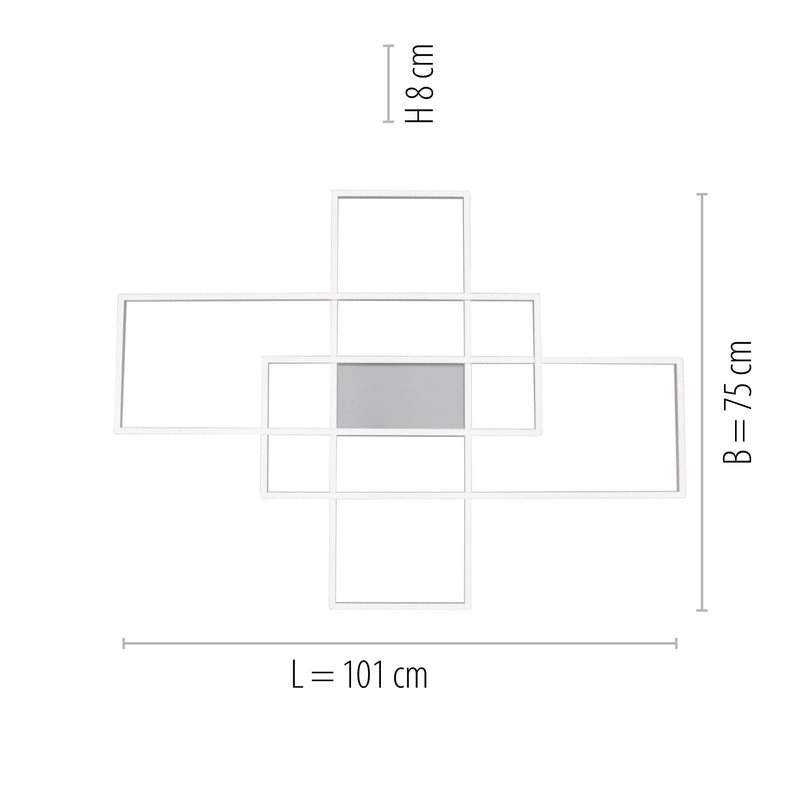 Plafoniera Paul Neuhaus Q-INIGO 3xLED Otel