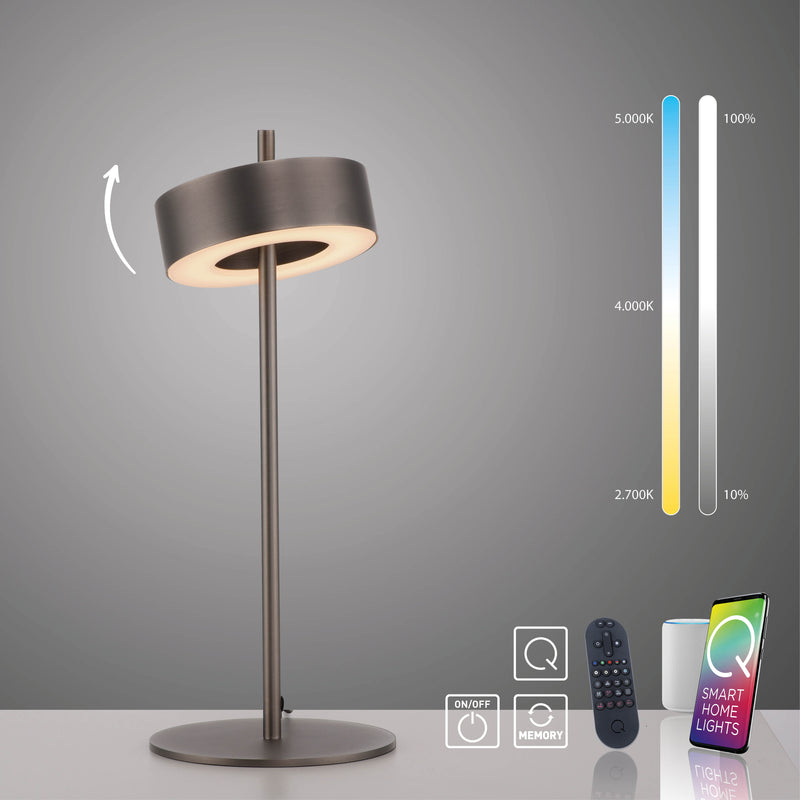 Veioza Paul Neuhaus Q-ROTATE LED Maro Metalic