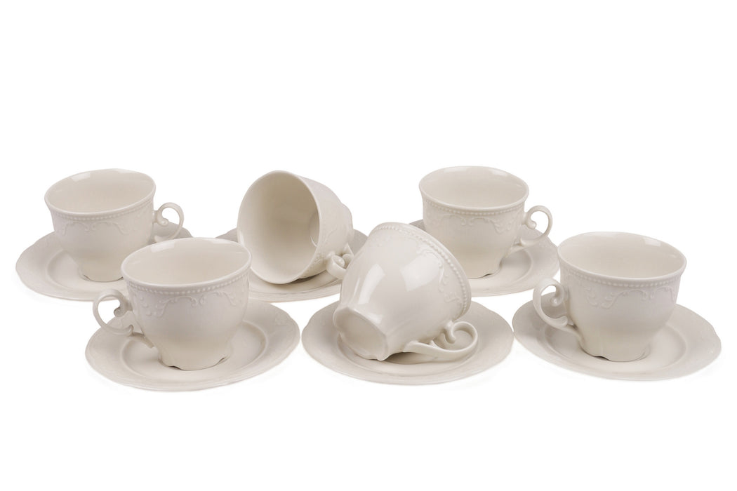 Set Cești de Cafea (12 Piese) Asi Home CPR12CT0014 Portelan 8X8X5 cm