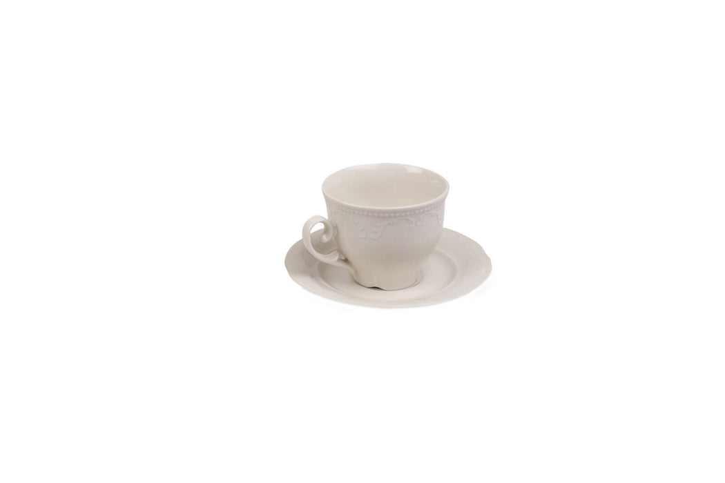 Set Cești de Cafea (12 Piese) Asi Home CPR12CT0014 Portelan 8X8X5 cm