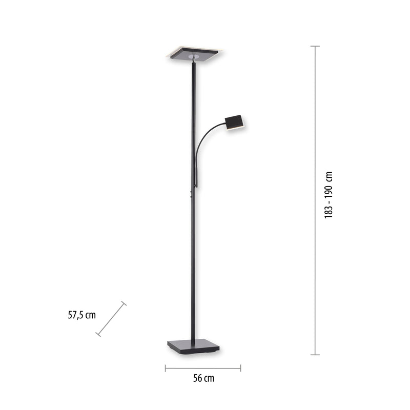 Lampadar Paul Neuhaus HANS 2xLED Negru