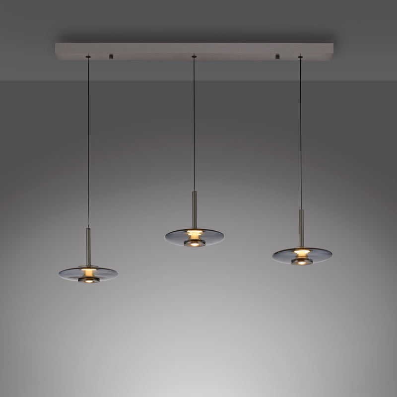 Lustra Paul Neuhaus PURE VITRUM 6xLED Gri