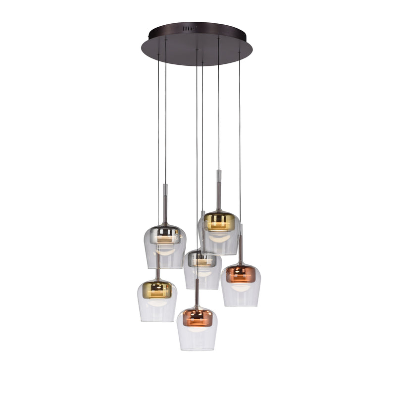 Lustra Paul Neuhaus Q-KON 6xLED Multicolor