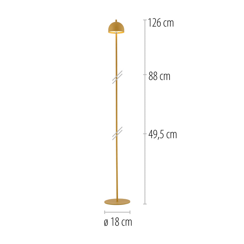 Lampadar Paul Neuhaus BELLIS LED Galben