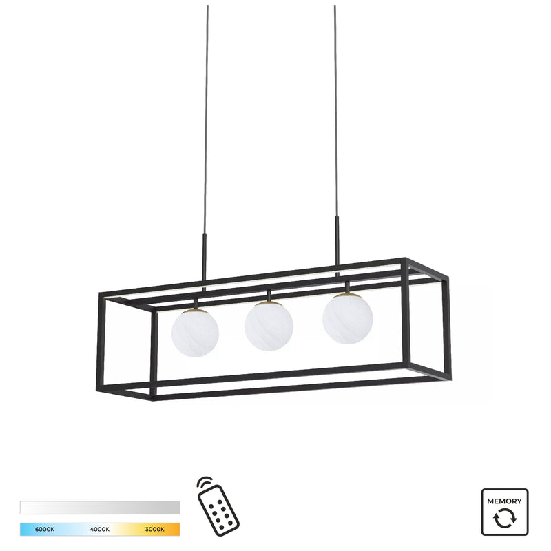 Lustra Zuma Line PIRO G9 LED/LED Negru Mat