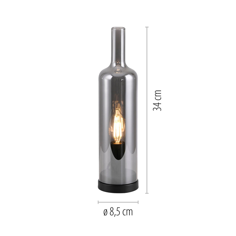 Veioza Paul Neuhaus BOTTLE 1xE14 Fumuriu