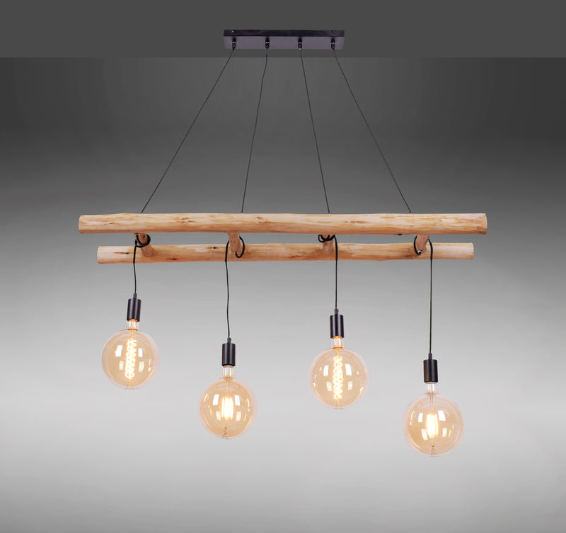 Lustra Paul Neuhaus EDGAR 4xE27 Negru