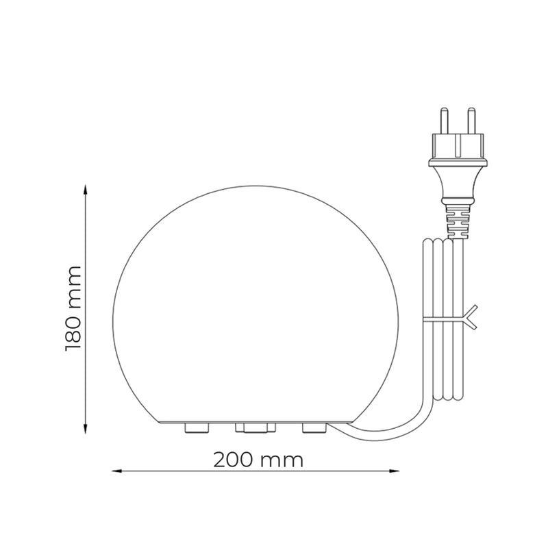 Lampa Exterior Zuma Line BALL 1xE27 Alb