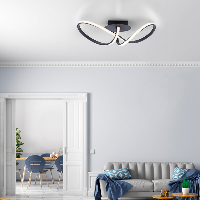 Plafoniera Paul Neuhaus MARIA LED Negru