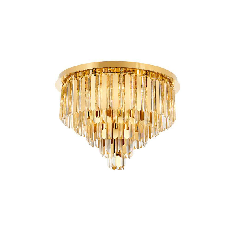 Plafonieră Queen – Inox & Cristal Schott, montaj aplicat