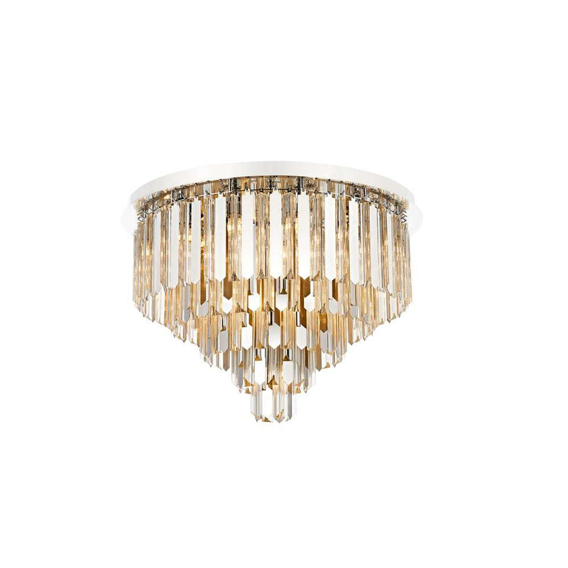 Plafonieră Queen – Inox & Cristal Schott, montaj aplicat