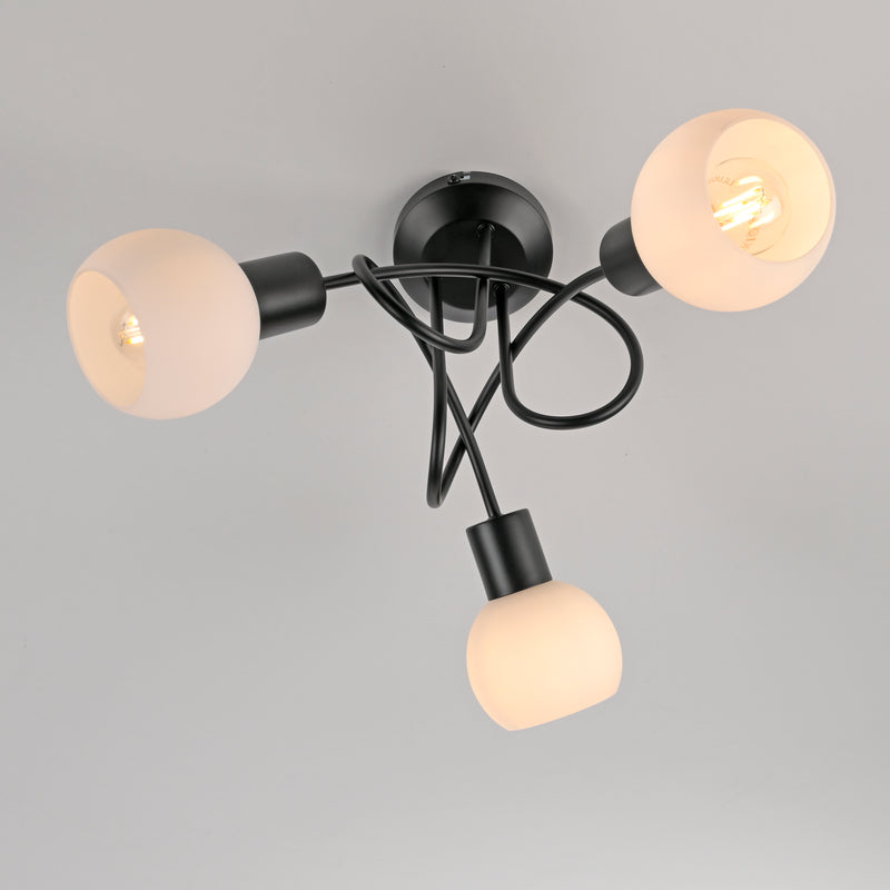 Plafoniera Paul Neuhaus LOKI 3xE14 Negru