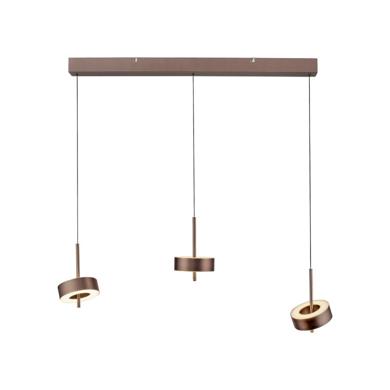 Lustra Paul Neuhaus Q-ROTATE 3xLED Maro Metalic