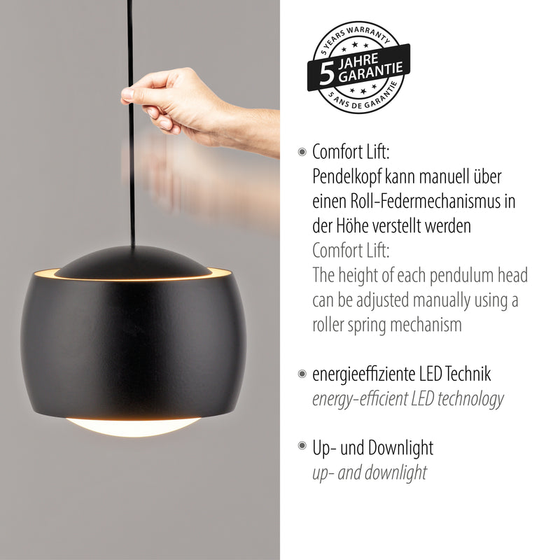Lustra Paul Neuhaus BALLINI LED Negru