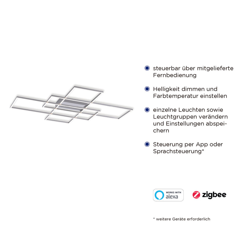 Plafoniera Paul Neuhaus Q-INIGO 3xLED Otel